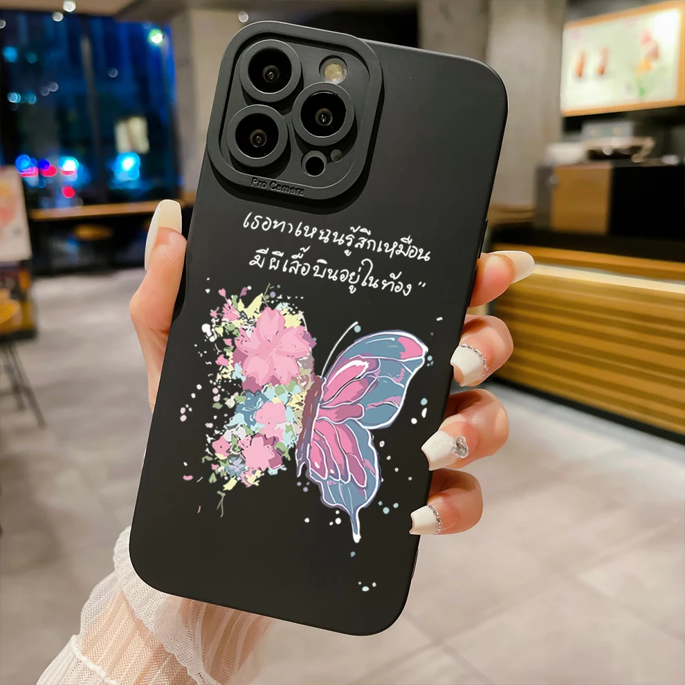 Для Infinix Hot 40i 40 Pro Note 12 G96 30 20 11 10 Play Smart 8 7 5 6 HD Роза бабочка квадратная искусственная Обложка