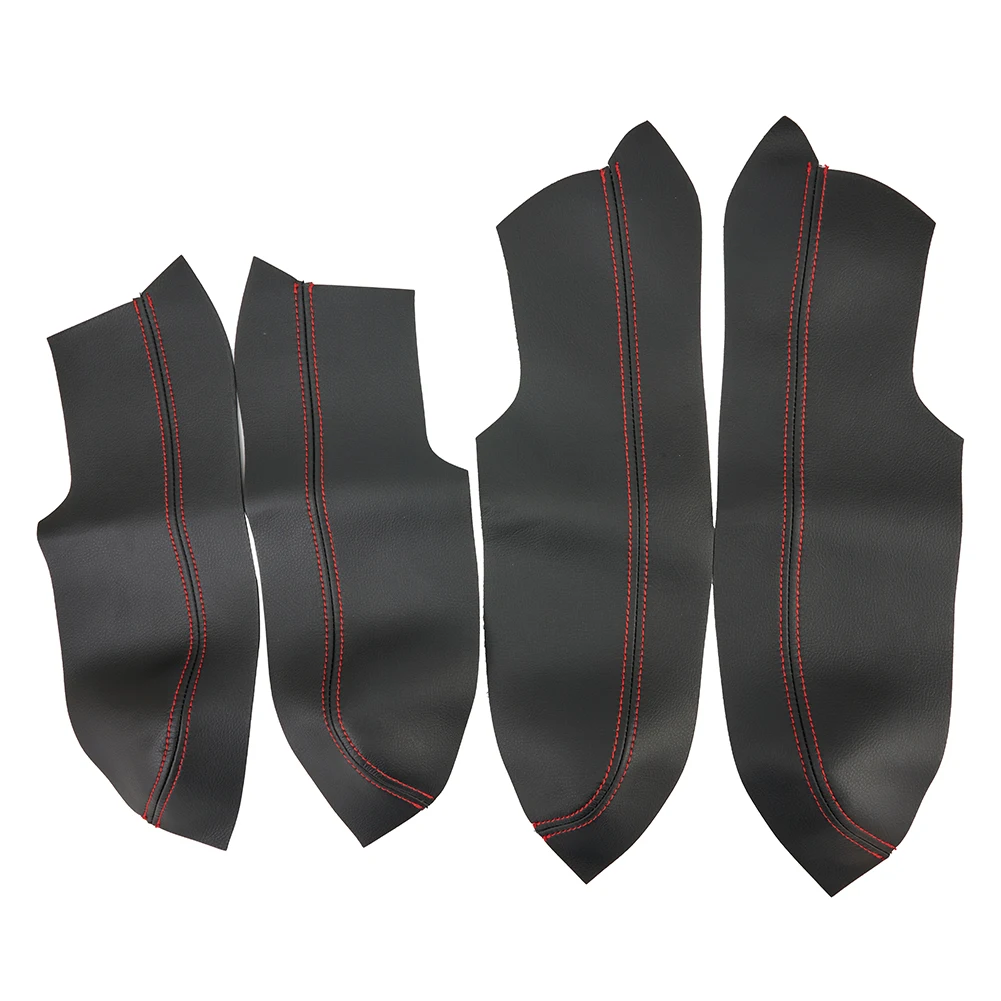 

Microfiber Leather Cover 4 pcs Car Rear Door Armrest Panel For Honda Civic 2006-2011 High-strength elastic band