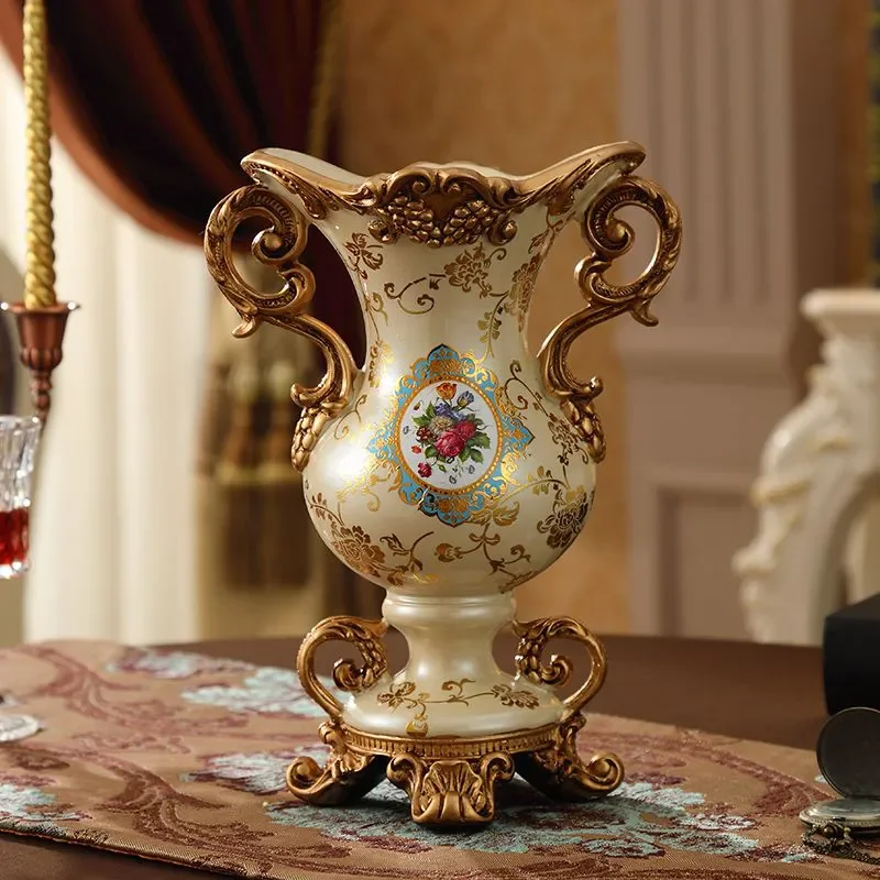 30 см европейская ваза из смолы стереоскопическая композиция сушеных цветов