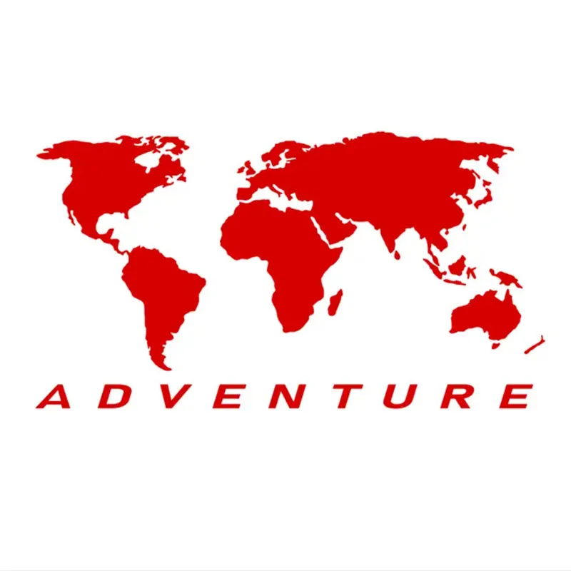 Универсальная автомобильная наклейка с картой мира, искусство, искусственная фотография, гоночный внедорожник, бампер, ноутбук, чемодан, Виниловая наклейка