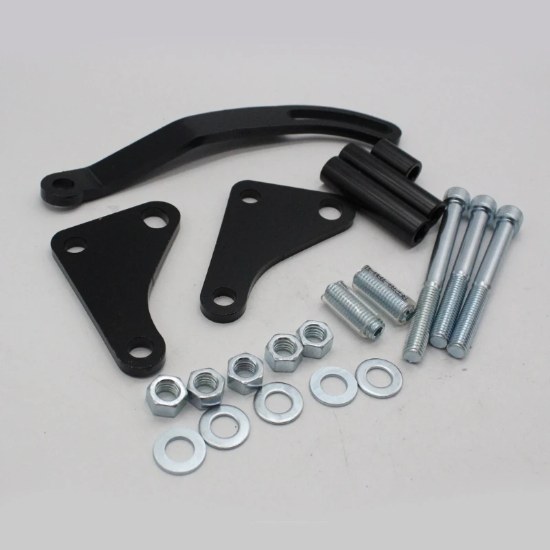 

Adjustable Power Steering Pump Bracket Alternat Generator Bracket Kit Compatible for SBC Saginaw 327 350 Mounting Holder 40GF