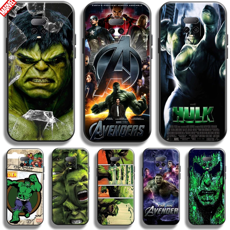 

Hulk Marvel Avengers For Xiaomi Redmi Note 10 Lite Phone Case 6.67 Inch Soft Silicon Coque Cover Black Funda Comics