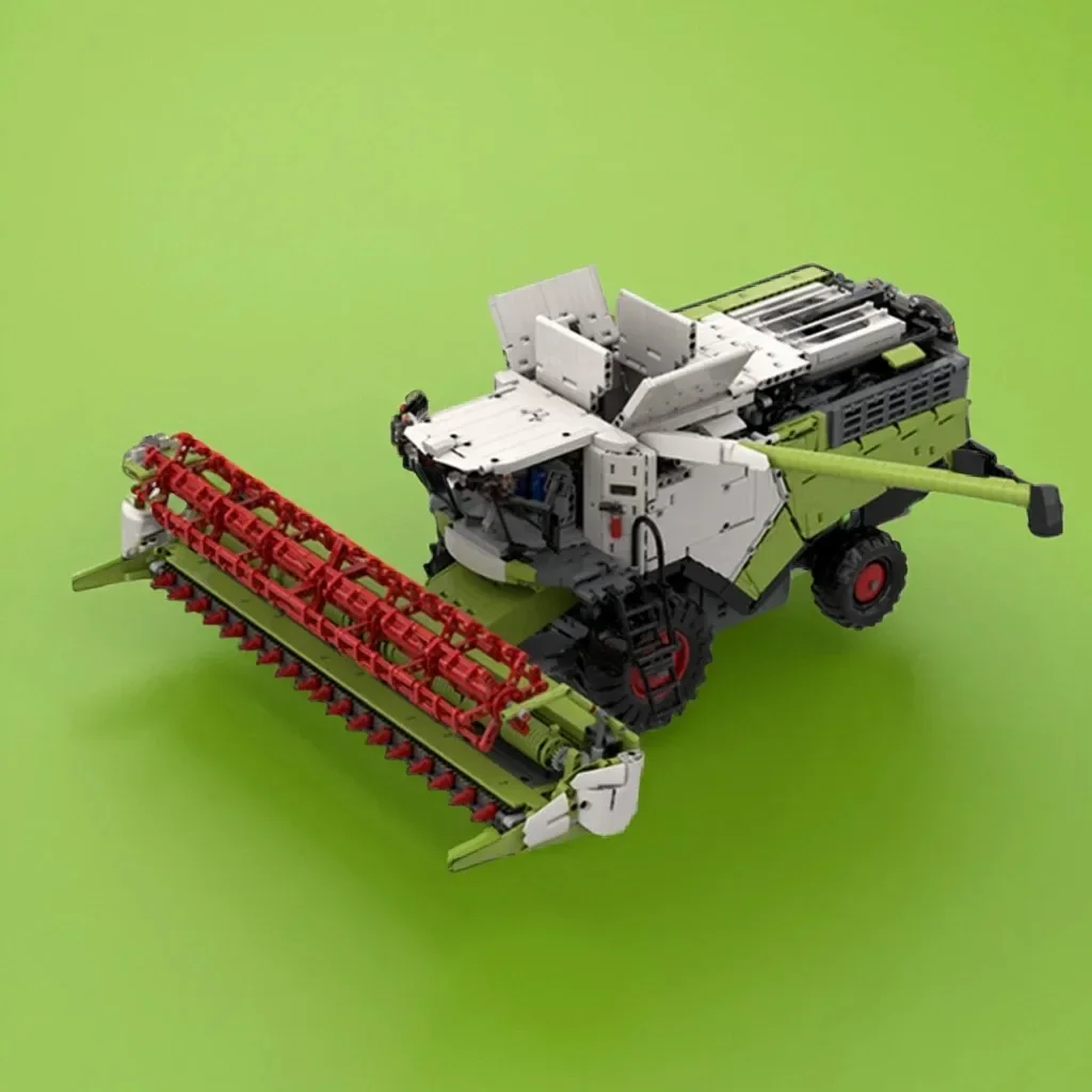 Фото 6965 шт. MOC Claas Lexioned 8900, комбинированный комбайн, фермерское оборудование, модель «сделай сам», строительные блоки, игрушки на день рождения, подарок №1