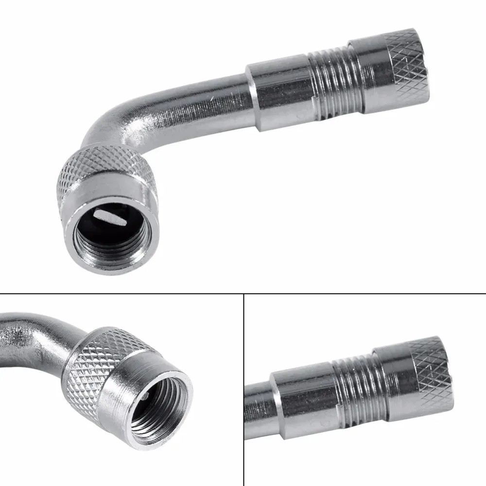 

Motorcycle 90 Degree Angle Bent Valve Adapter Tyre Tube Copper Silver Valve Extension Adapter Truck Car Moto Bike Alfa Romeo