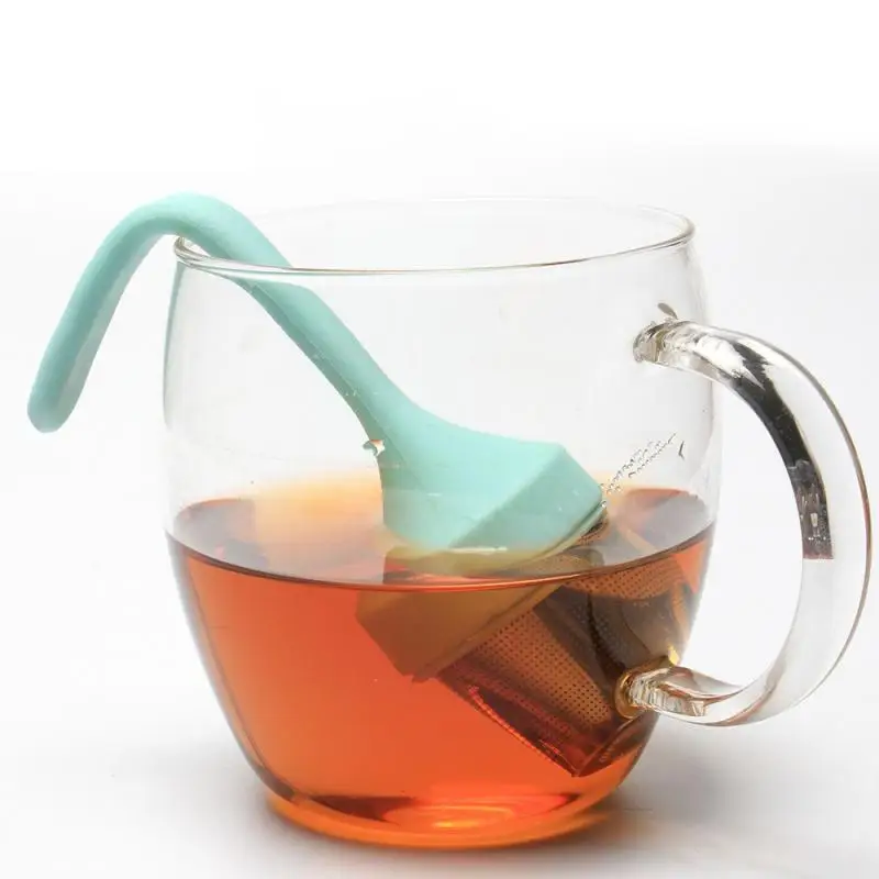 

Tea Infuser Strainer Sieve Stainless Steel Infusers Silicone Handle Teaware Tea Leaf Filter Diffuser Infusor Kitchen Accessories