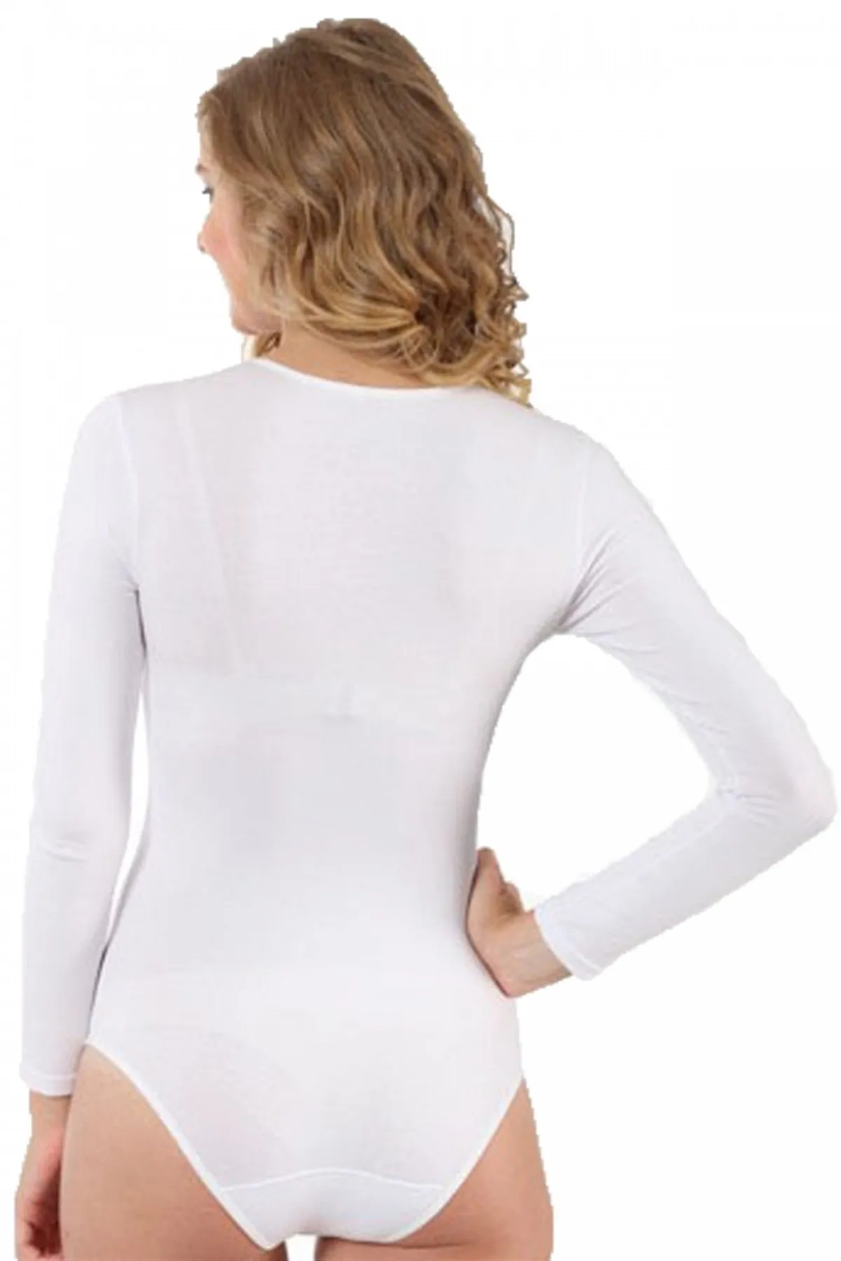 

Fashion Line Ladies' Long Sleeve Snap Fasteners Body 244