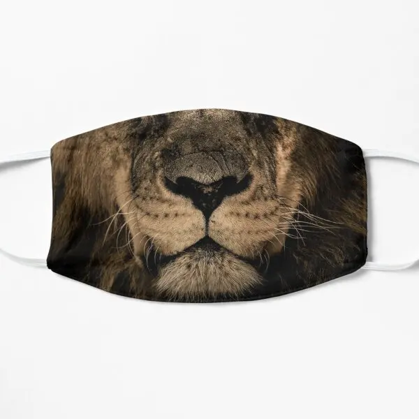 

African Lion Face Flat Printing Face Mask Fashion Beauty Unisex Cosplay Cartoon Cute Pattern Windproof Accessories Haze Breath