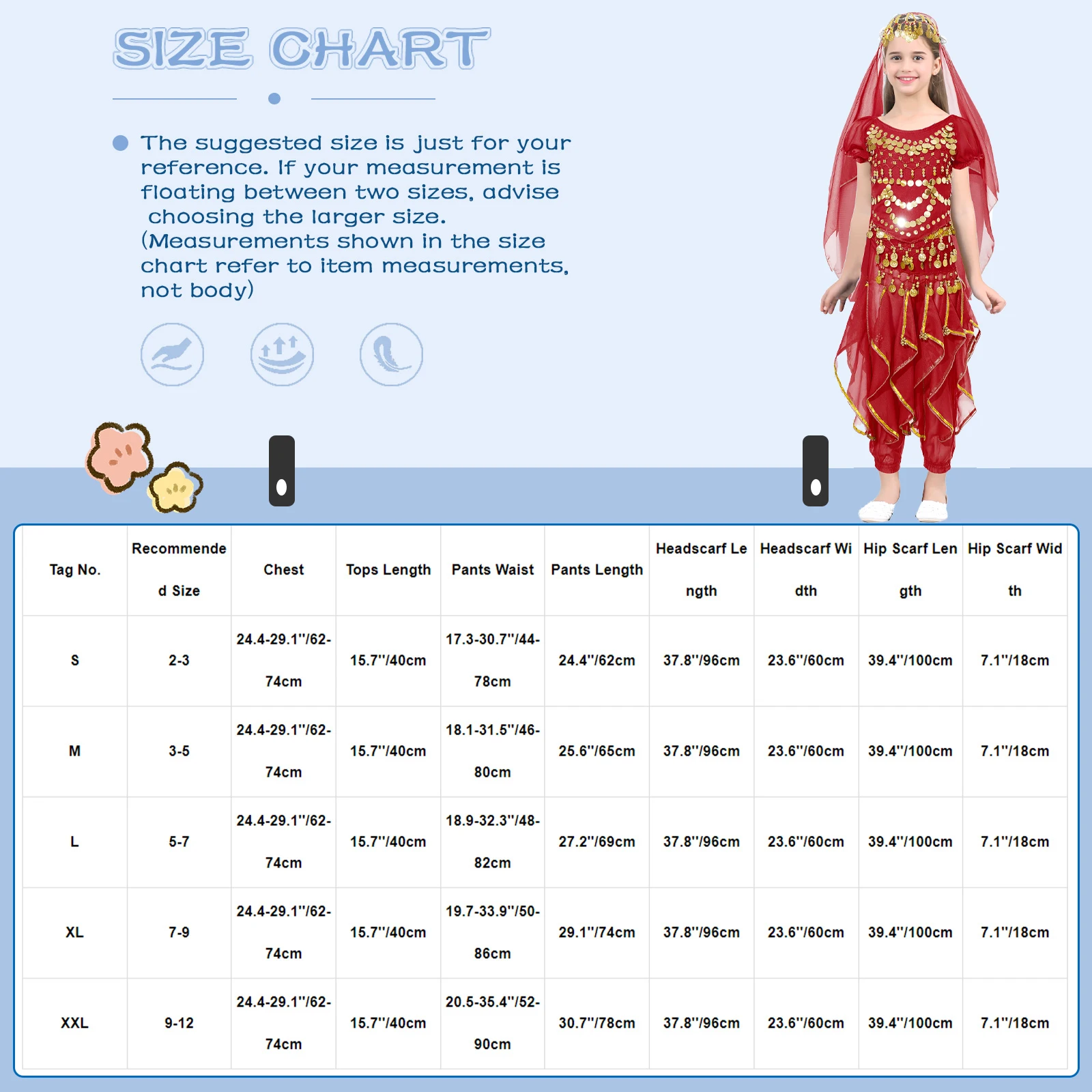 Детский наряд для танца живота девочек короткий топ со шнуровкой на спине и