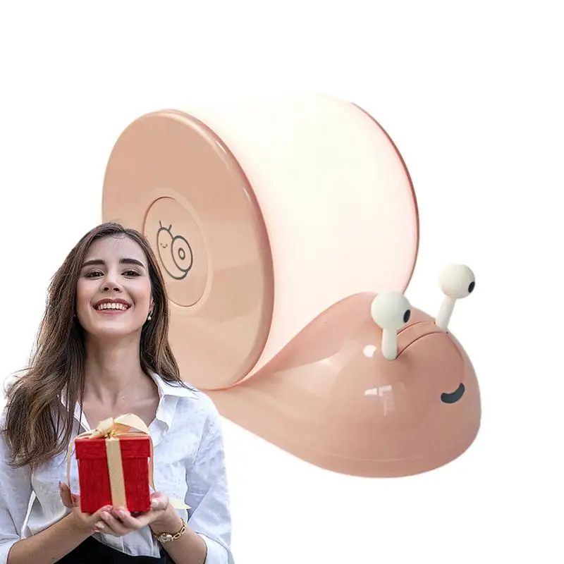 Новинка прикроватная лампа Snail светильник 6500k 800 мАч с датчиком плавным