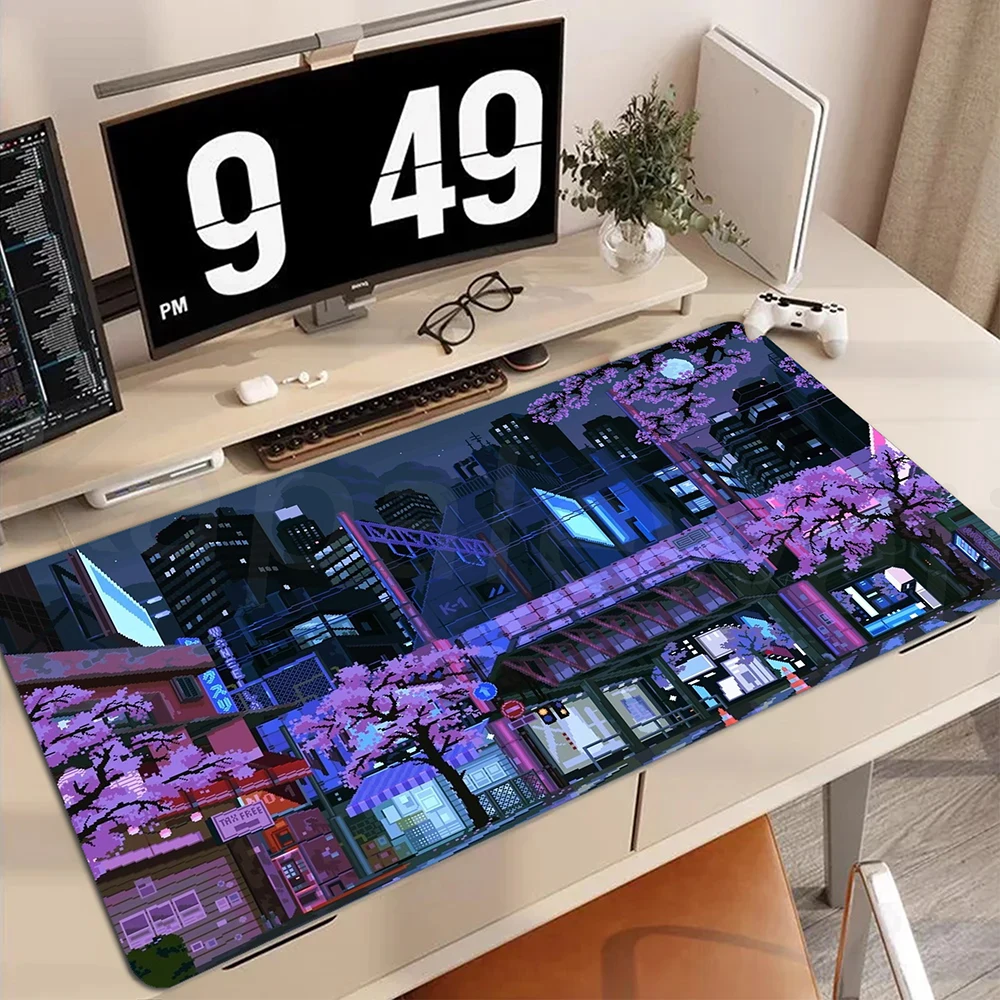 Коврик для мыши игровой неоновый 80 х30 см