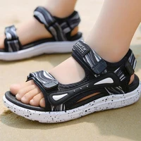 spring summer brand kids sandals boys girls beach shoes breathable flat sandals pu leather children outdoor shoes size 28 40