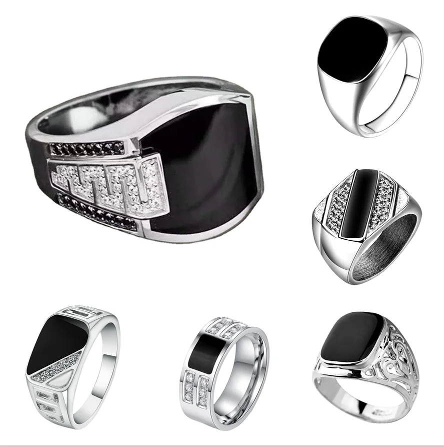 

2022 New Business Drip Oil High-end Men's and Women's Rings Fashion Temperament High-end Ring Party Jewelry Wholesale