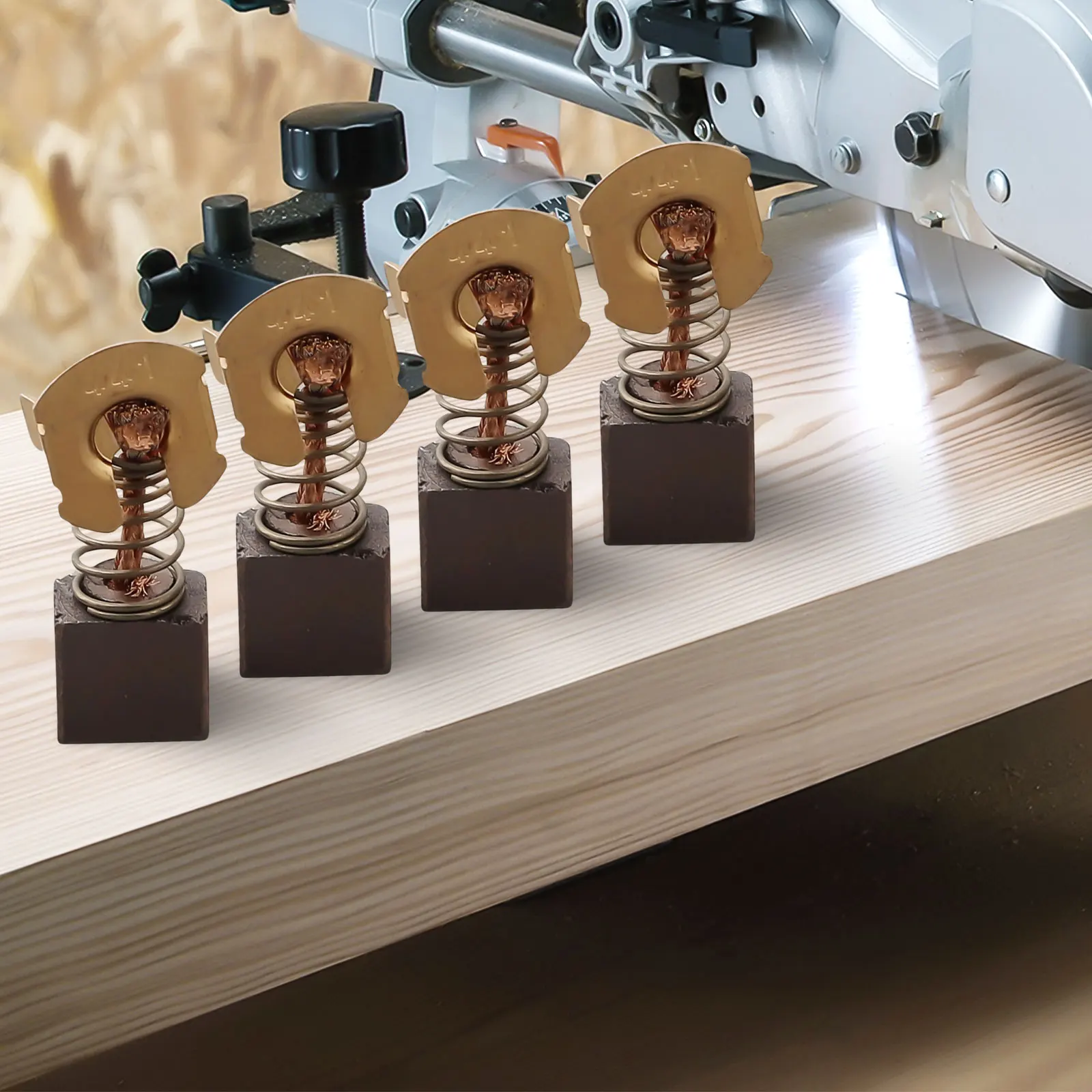 MAKITA CB441 CB432 DTW450 DSS611 DSS610 BSS611 BSS610 Набор угольных щеток из 4 меди и углеродного