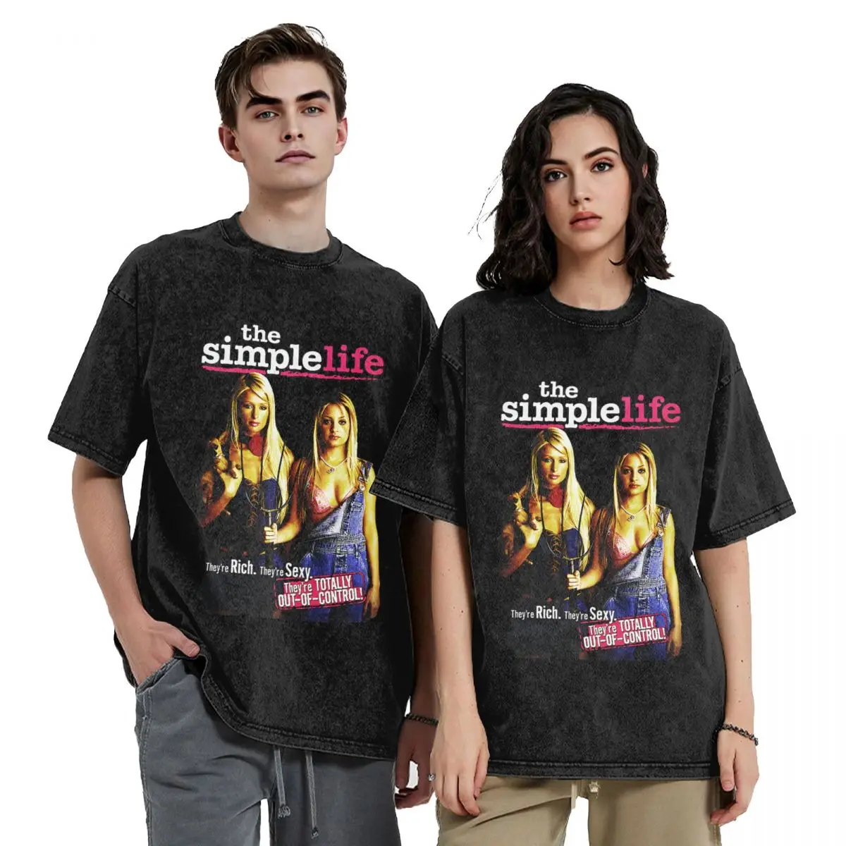 Париж Хилтон стираная футболка мужская насыщенная сексуальная уличная стильная