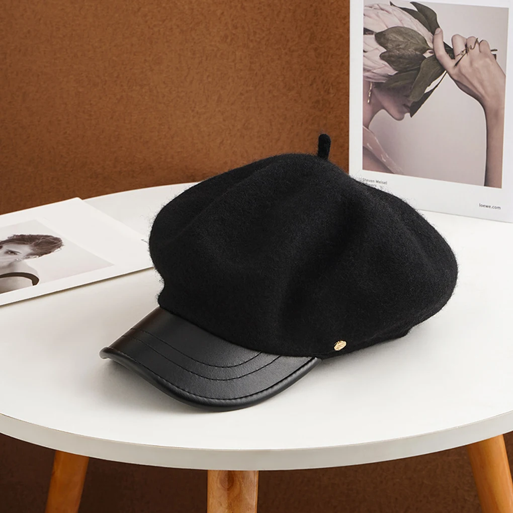 

Женский берет, модная шляпа, декоративный головной убор с широкими полями, женский головной убор для холодной погоды, украшение для одежды