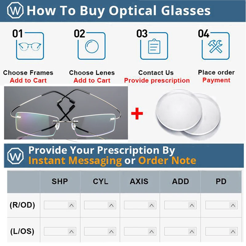 Titanium Alloy Ultra-Elastic Frameless Metal Glasses Frame for Men and Women, Rimless Myopia Prescription Glass Frames FJ868 images - 6