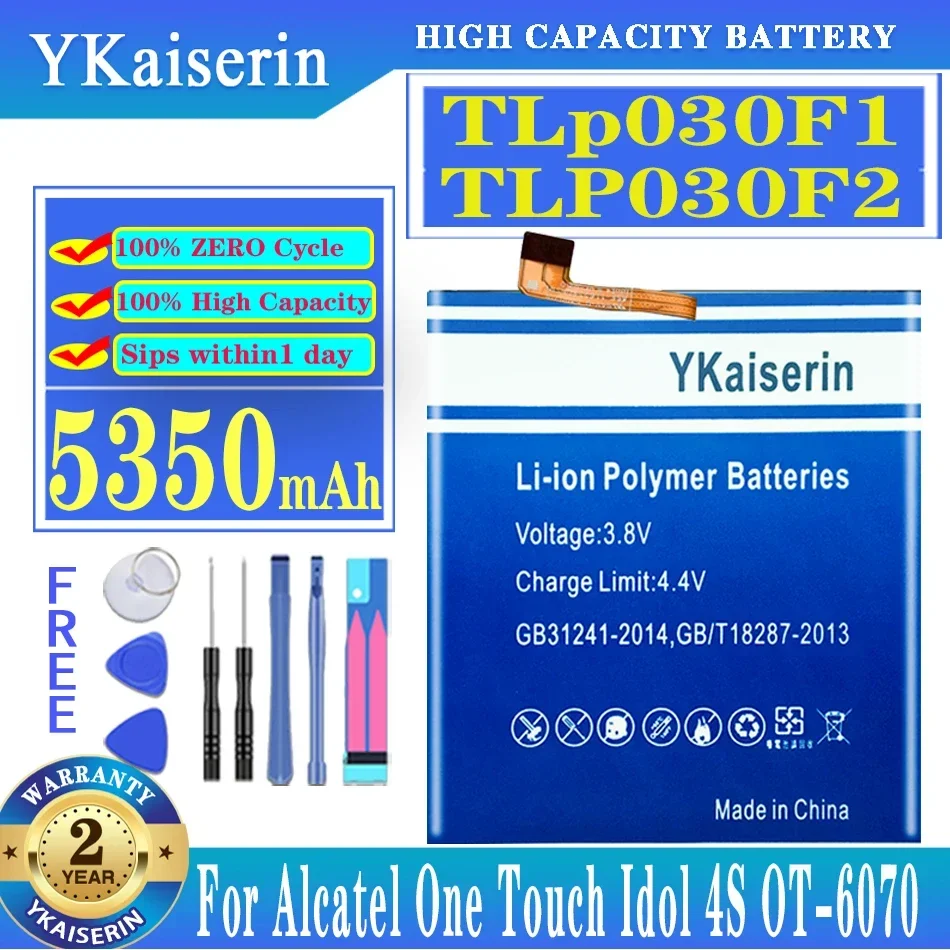 Аккумулятор ykaisin 5350 мАч TLP030F2 TLP030F1 для Alcatel One Touch