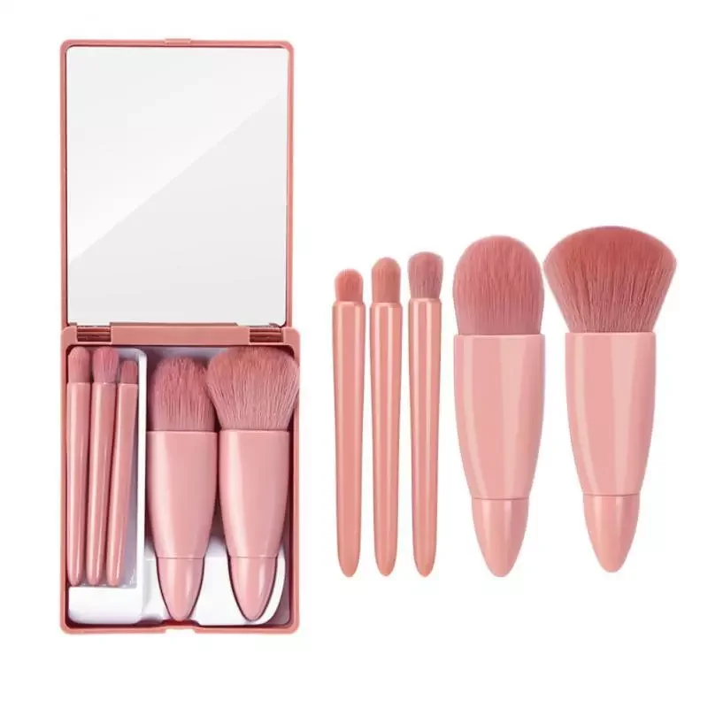 

NEW2023 5Pcs Soft Fluffy Makeup Brushes Set For Cosmetics Foundation Blush Powder Eyeshadow Kabuki Blending Makeup Brush Beauty