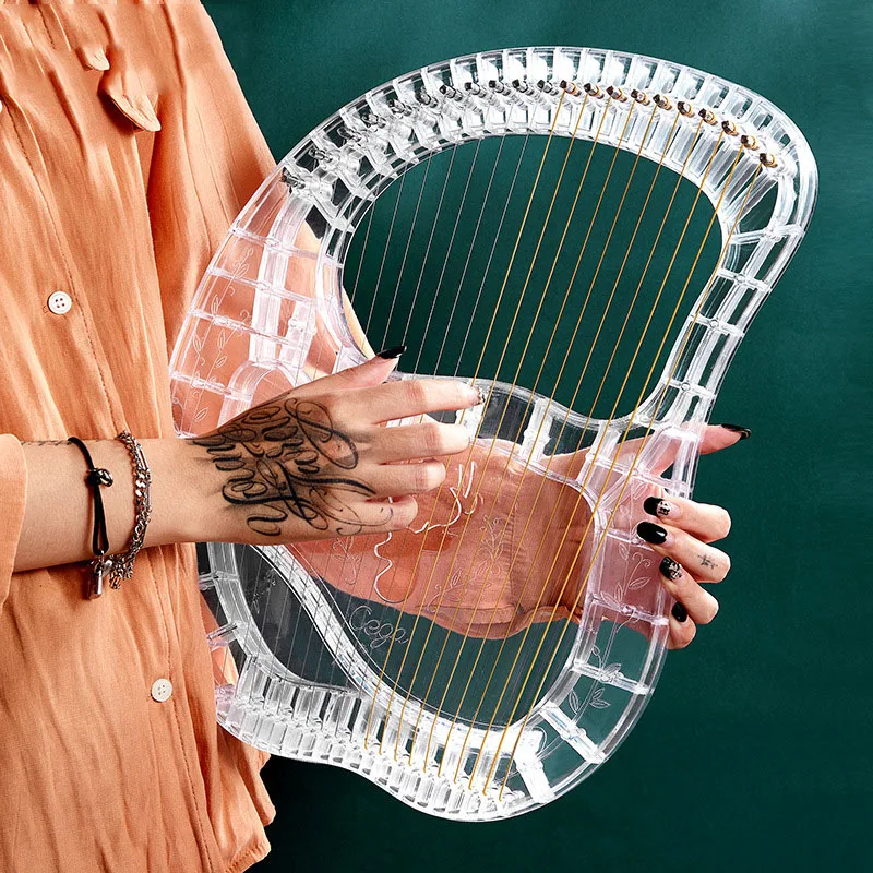 

Unusual 21 Strings Lyre Harp Crystal Tuning Special Rare Instrument PVC Dulcimer Harpa Instrumento Ethnic Musical Instruments