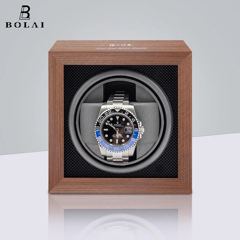 

Watch Winder Box Automatic Wooden Single Watch Box Suitable For Mechanical Watches Automatic Rotate Rotation Motor Box Wood New