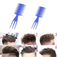 big teeth double side tooth combs barber hair dyeing cutting coloring brush fish bone shape hair brush man hair styling tool