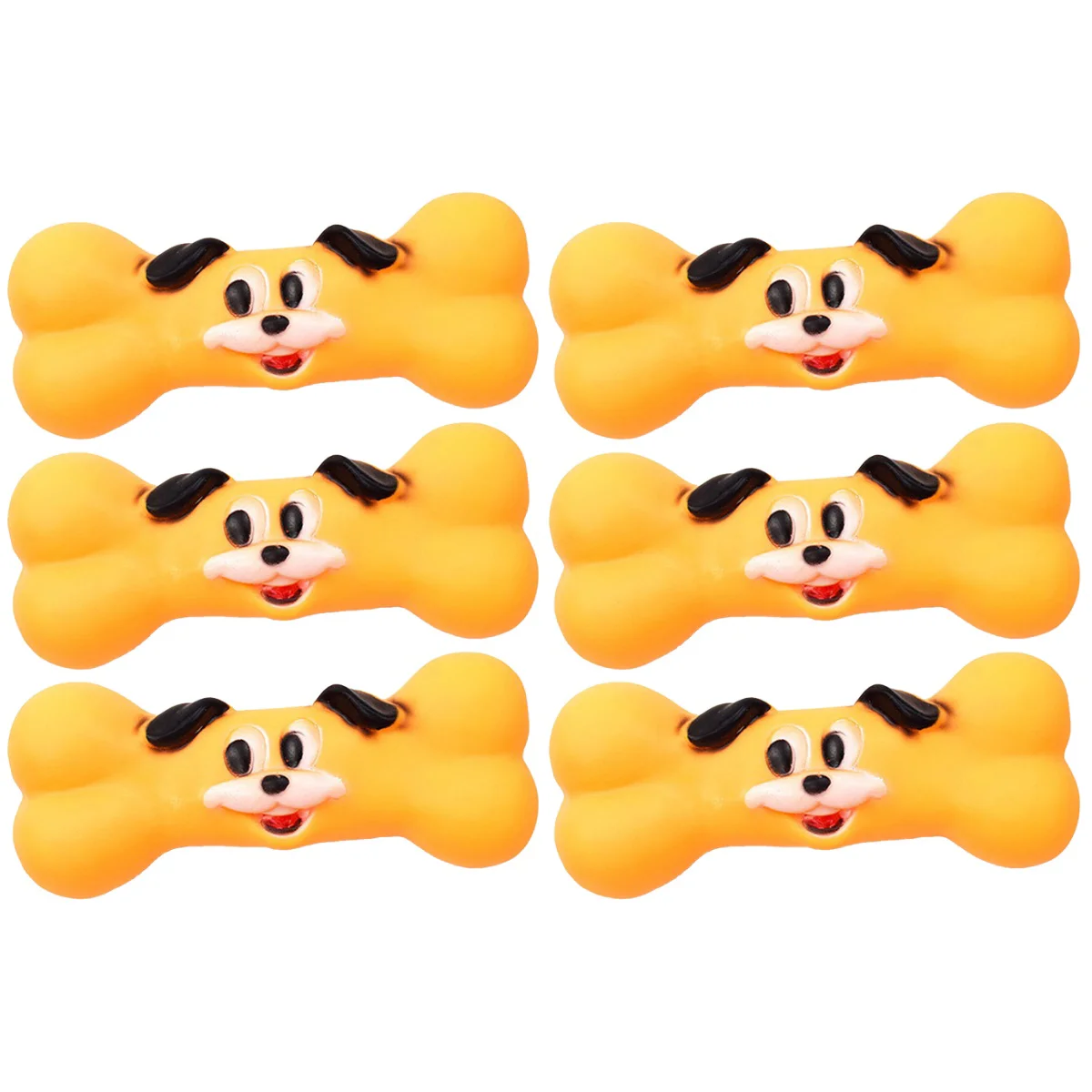 

6 шт., пищащие игрушки для собак