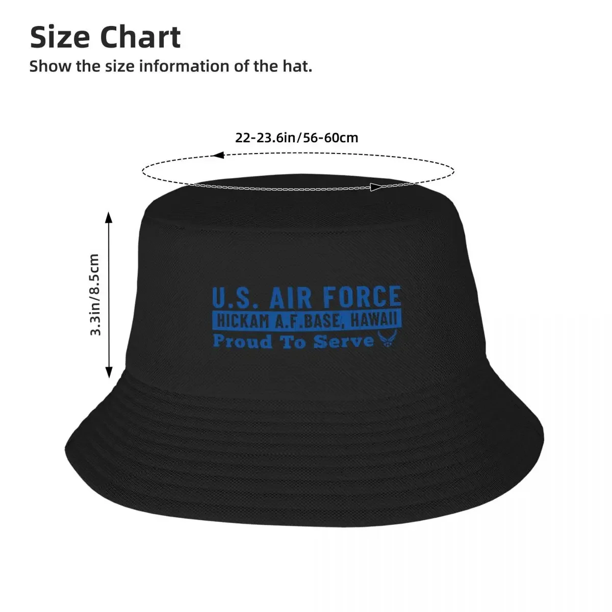 Hickam Air Force Base Proud To Serve Панама Rave New Hat Косплей Дизайнерская шляпа Мужская женская