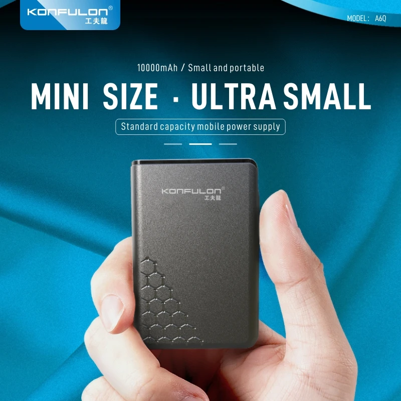 Мини 10000 мАч Зарядное устройство Портативный большой емкости PD 20W Быстрая зарядка