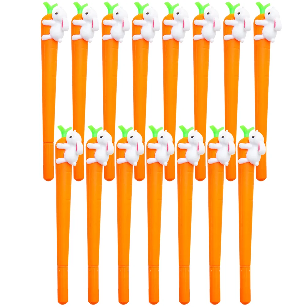 

15 Pcs Fountain Pens Kawaii Pens Bulk Easter Funny Pens Easter Ink Pens Cartoon Writing Pens Ballpoint Pen Carrot Rabbit Pens