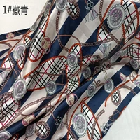 chain satin printed fabric silk satin woven gift box packaging ribbon silk scarf luggage household clothing lining fabric