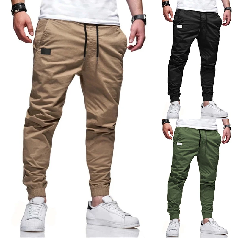 

Hop Multi-pocket Mens Hip Pants Autumn Male Harem Joggers New Spring Men Pants Sweatpants 2020 Trousers Solid Pants Joggers