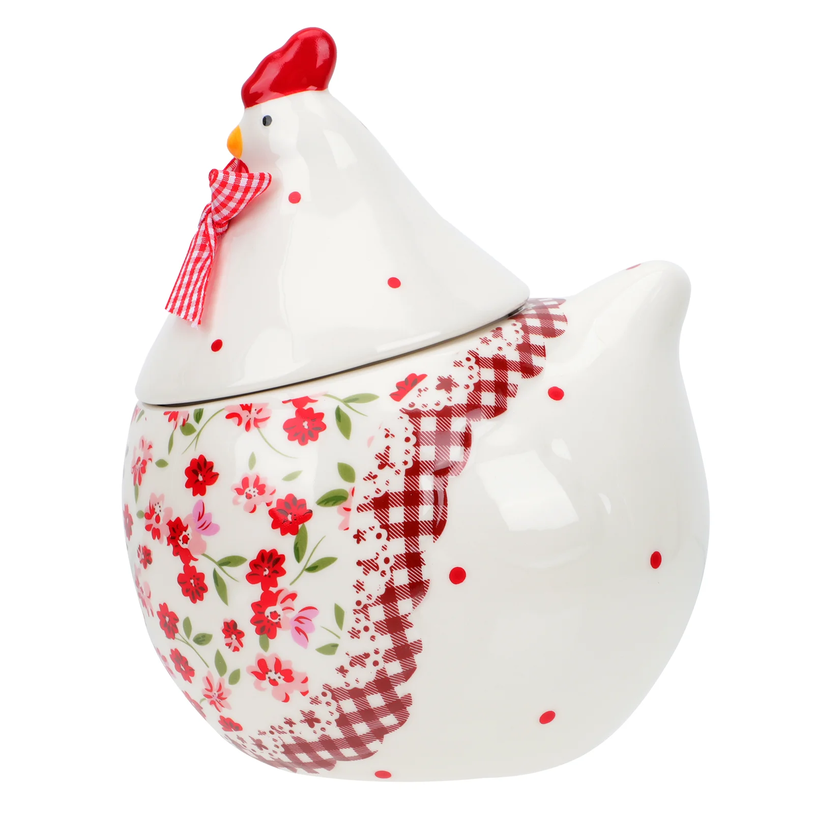 

Jar Ceramic Storage Canister Container Eastercookie Candy Kitchen Egg Tea Hen Coffee Porcelain Airtight Chicken Lid Holder