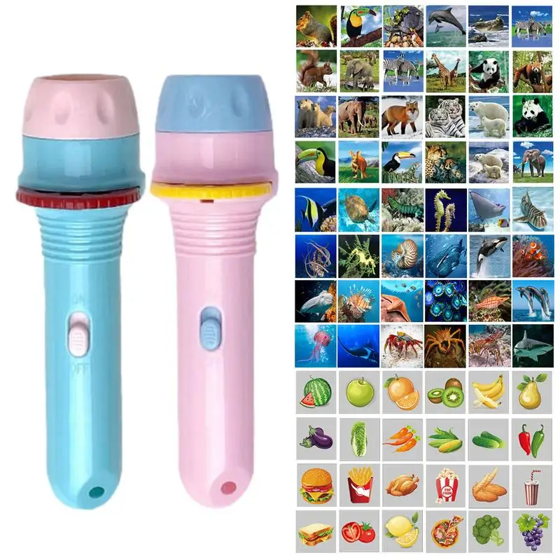 

Детский фонарик, книга с рассказами, ффонарь, мультяшная анимация, Раннее Обучение, ручной проектор, фонарик, игрушка для детей, подарки