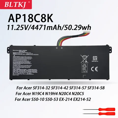AP18C8K Аккумулятор для ноутбука Acer Aspire SF314-32 SF314-42 A315-58G A514-52 N19C4 N20C5 N18Q13 S50-53 EX-214 EX214-52