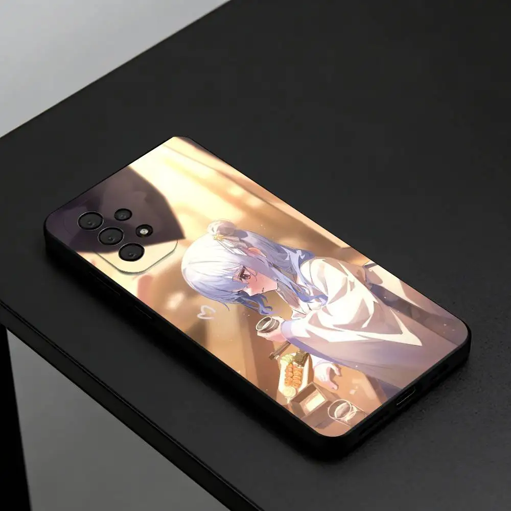 Фото Хошимачи С-Суисей Милый чехол для телефона VTuber для Samsung S26, S25, S24, S23, S22, Plus, черный корпус. №4