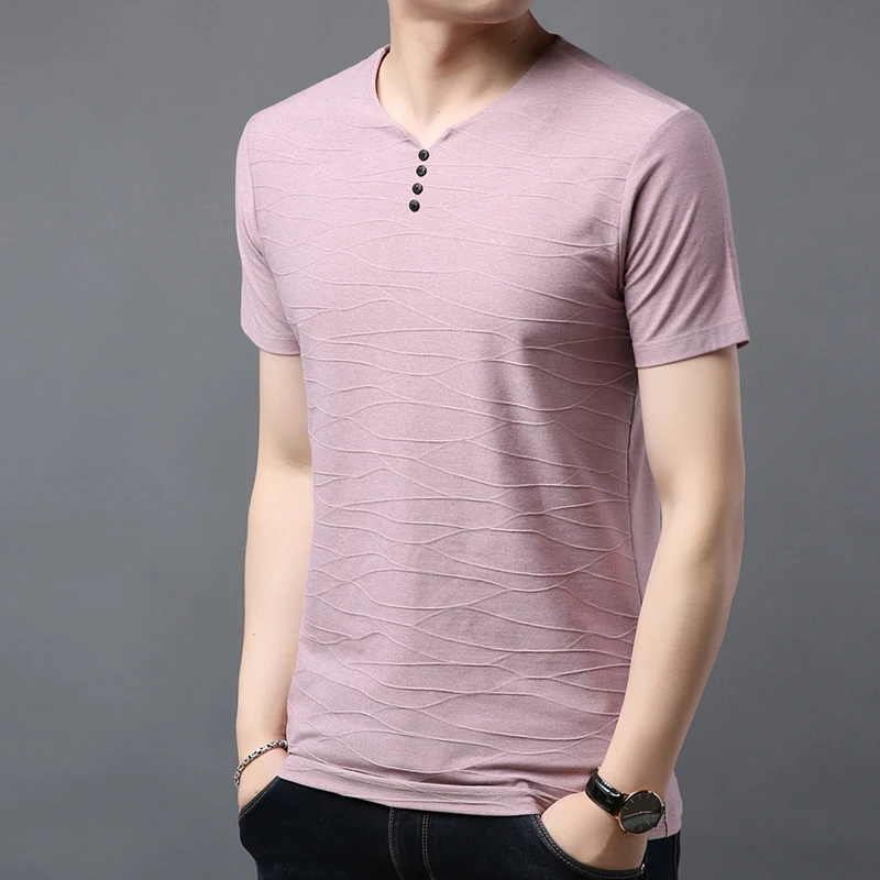 

Мужская футболка с коротким рукавом и V-образным вырезом, 1300