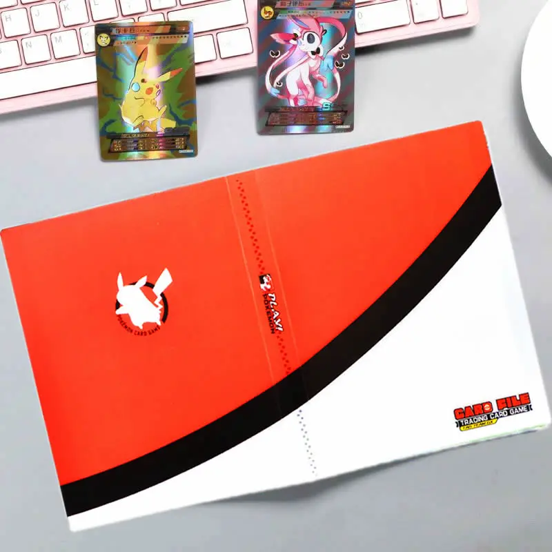 

240pcs Cartoon Pokemon Cards Album Book Anime Game Card EX GX Collectors Binder Folder Children Loaded List Holder Capacity Toys
