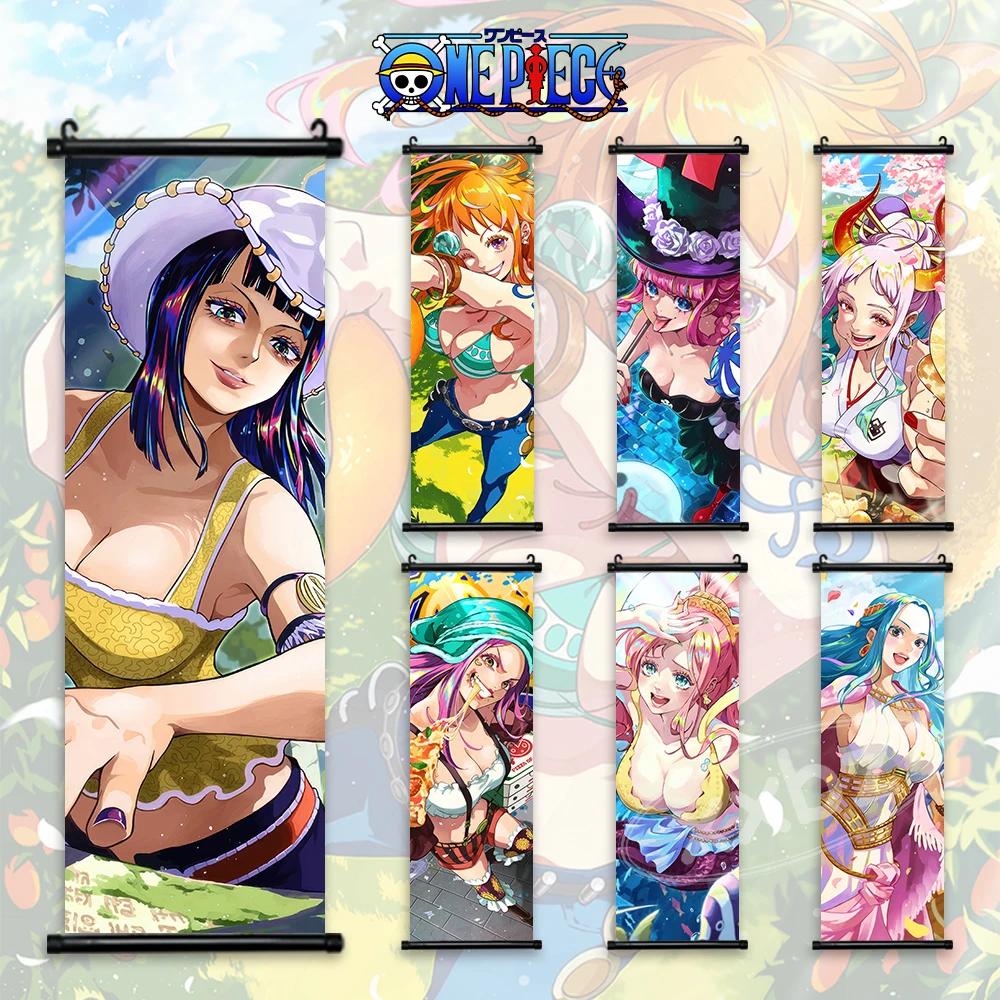 

Цельные подвесные декоративные картины Nami настенные картины на холсте Робин свитки аниме плакаты Yamato украшение для дома подарок