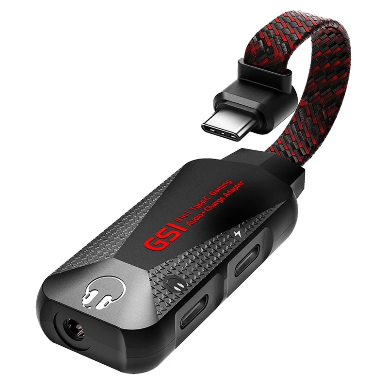 

3In1 Hi-Res Mobile Gaming Sound Card Type C Connector Mobile Gaming Sound Card With Charger Adapter For Samsung Huawei