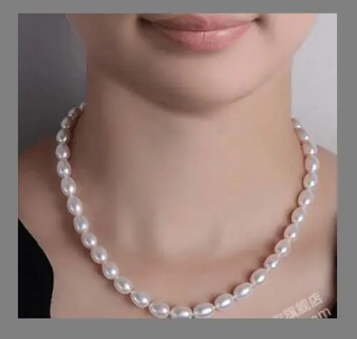 

10-12mm south sea white drop pearl necklace 18inch