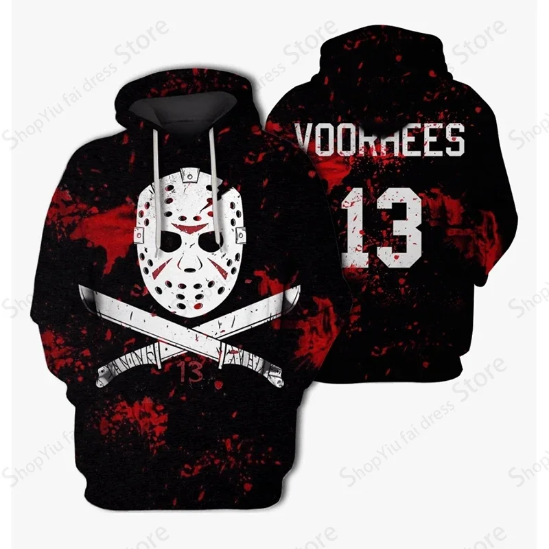 Толстовка с 3D-принтом из фильма убийца Джейсона вурхеса