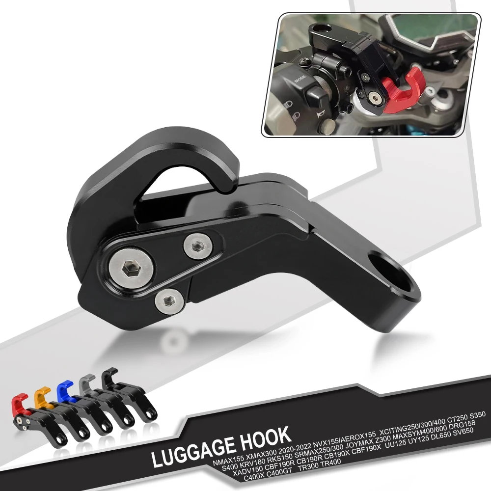

Motorcycle Hook Strength Convenient Handlebar Luggage Helmet Hooks For Honda XADV150 CBF190R CB190R CB190X CBF190X CB CBF X-ADV