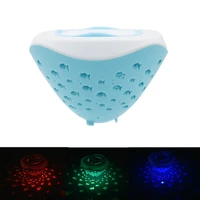 colorful floating underwater lamp small fish rgb bathtub spa lamp swimming pool lights childrens bath lamp projector kids gifts