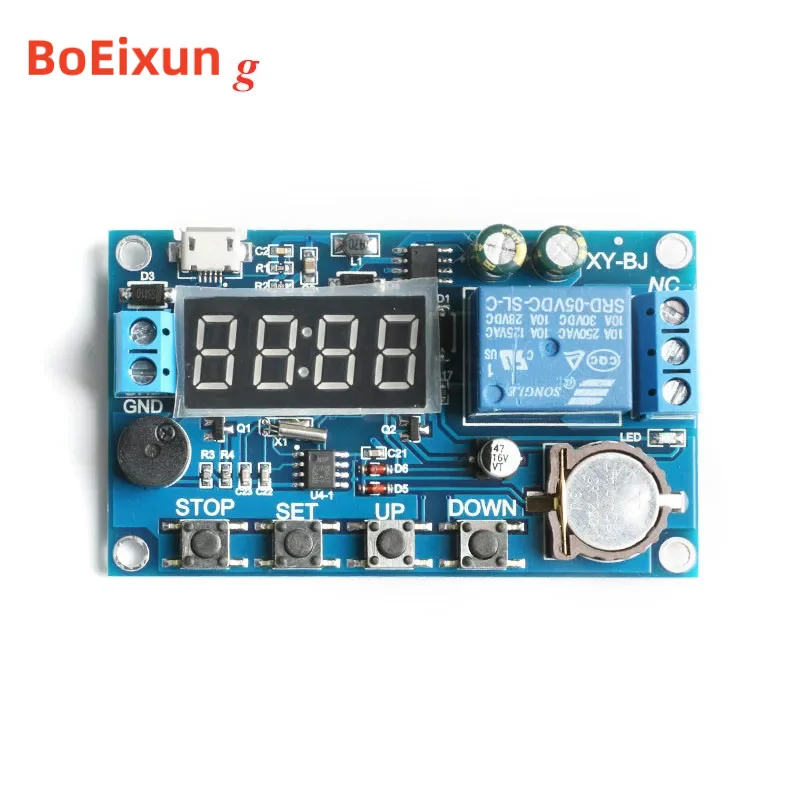 Релейный модуль таймера задержки времени в реальном 5-60 В постоянного тока плата