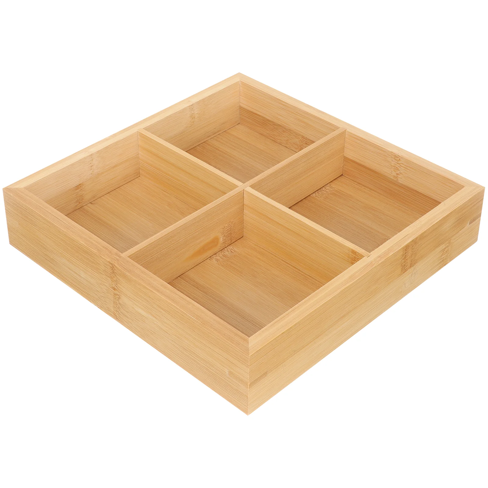 

Tea Organizer Box Storage Wooden Drawer Holder Packet Sugar Bamboo Kitchen Divided Compartment Dispenser Cups Bin Basket Coffee