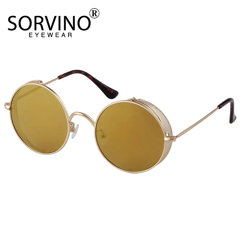 Солнцезащитные очки в стиле стимпанк для мужчин и женщин с защитой UV400