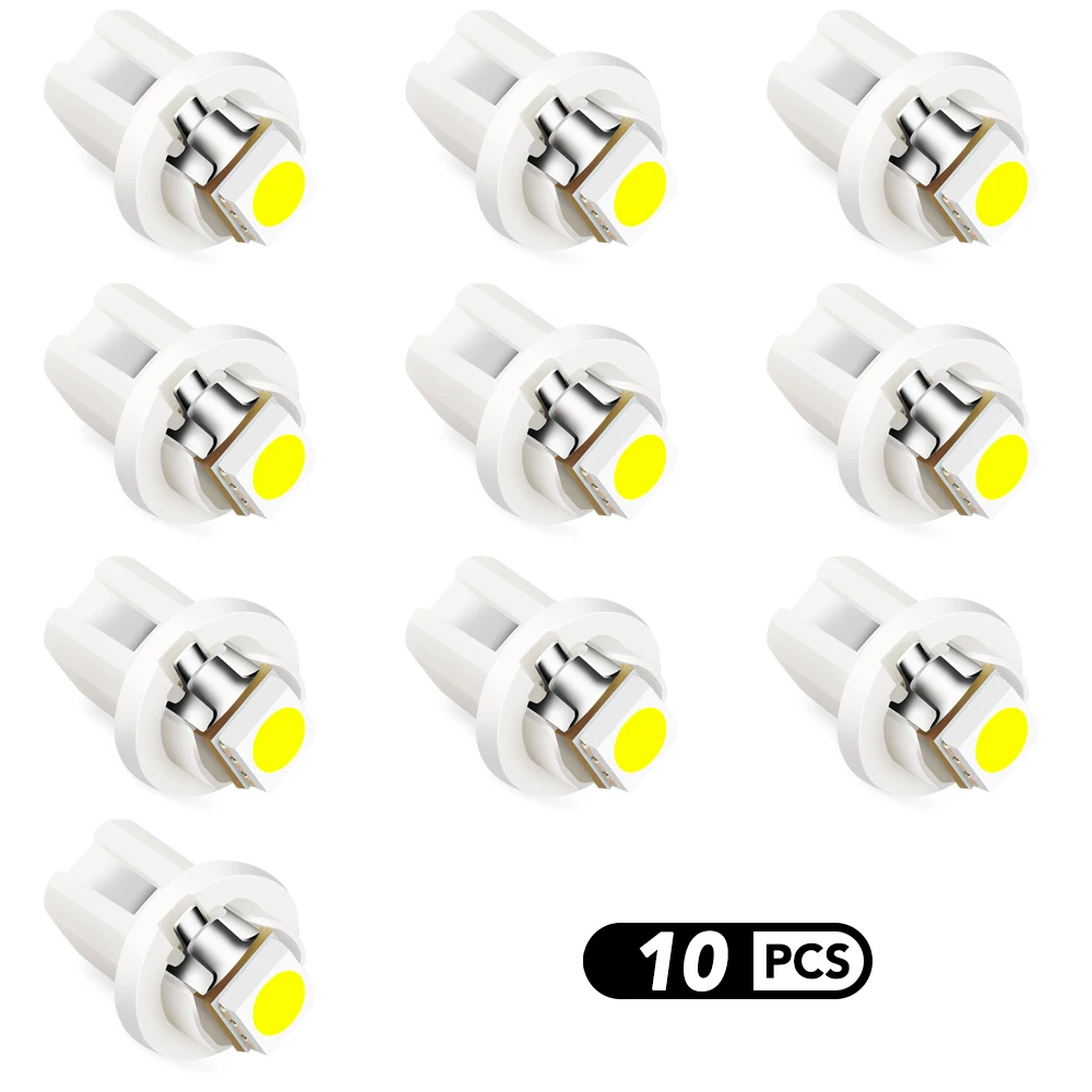 10 шт. T5 B8.5D 509T B8.5 Smd Автомобильная светодиодная лампа для peugeot 3008 hyundai i30 skoda h7 volkswagen
