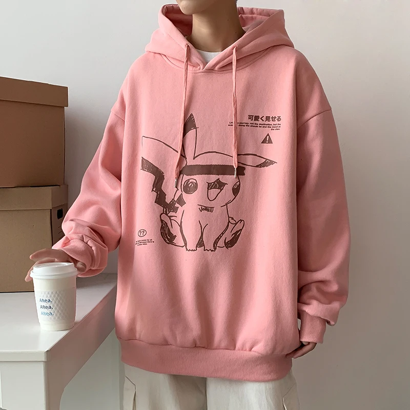 

Men's Oversized Hoodie Harajuku Anime Funny Hoodie Oversize for Men Black Man Hoody Male Sweatshirt