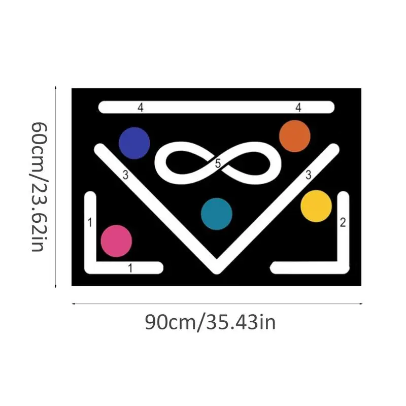 Нескользящий коврик для футбольных тренировок 60X90 см