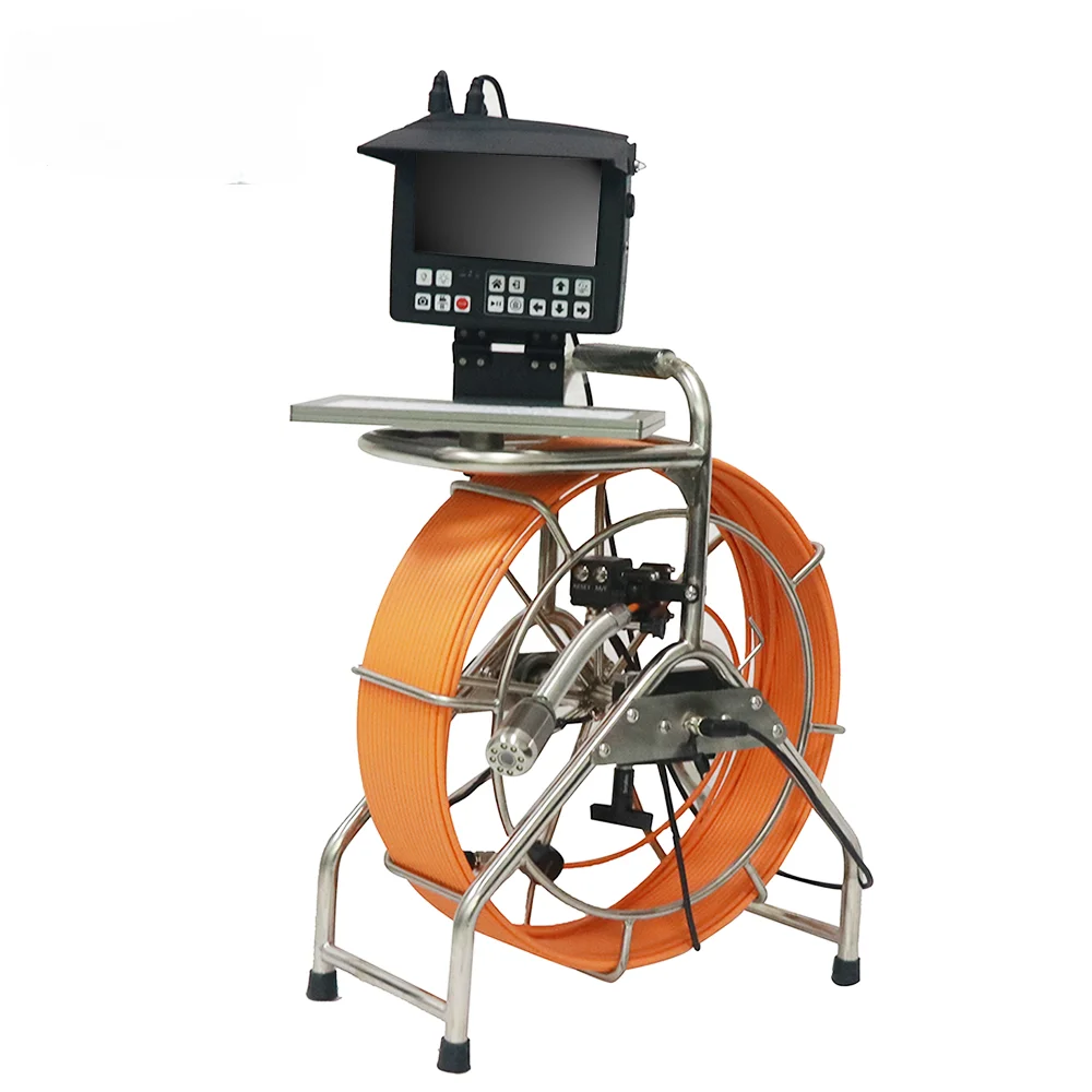 Система контроля трубопровода с кабелем 60 м HD водонепроницаемые камеры для